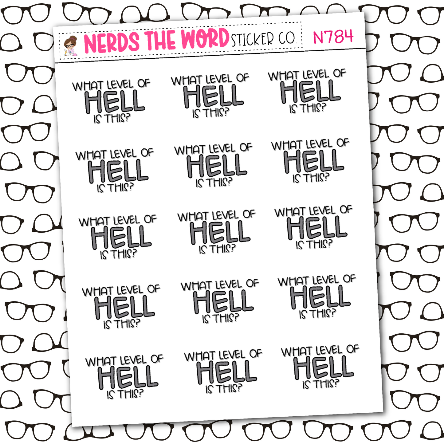 Level of Hell Sticker Sheet