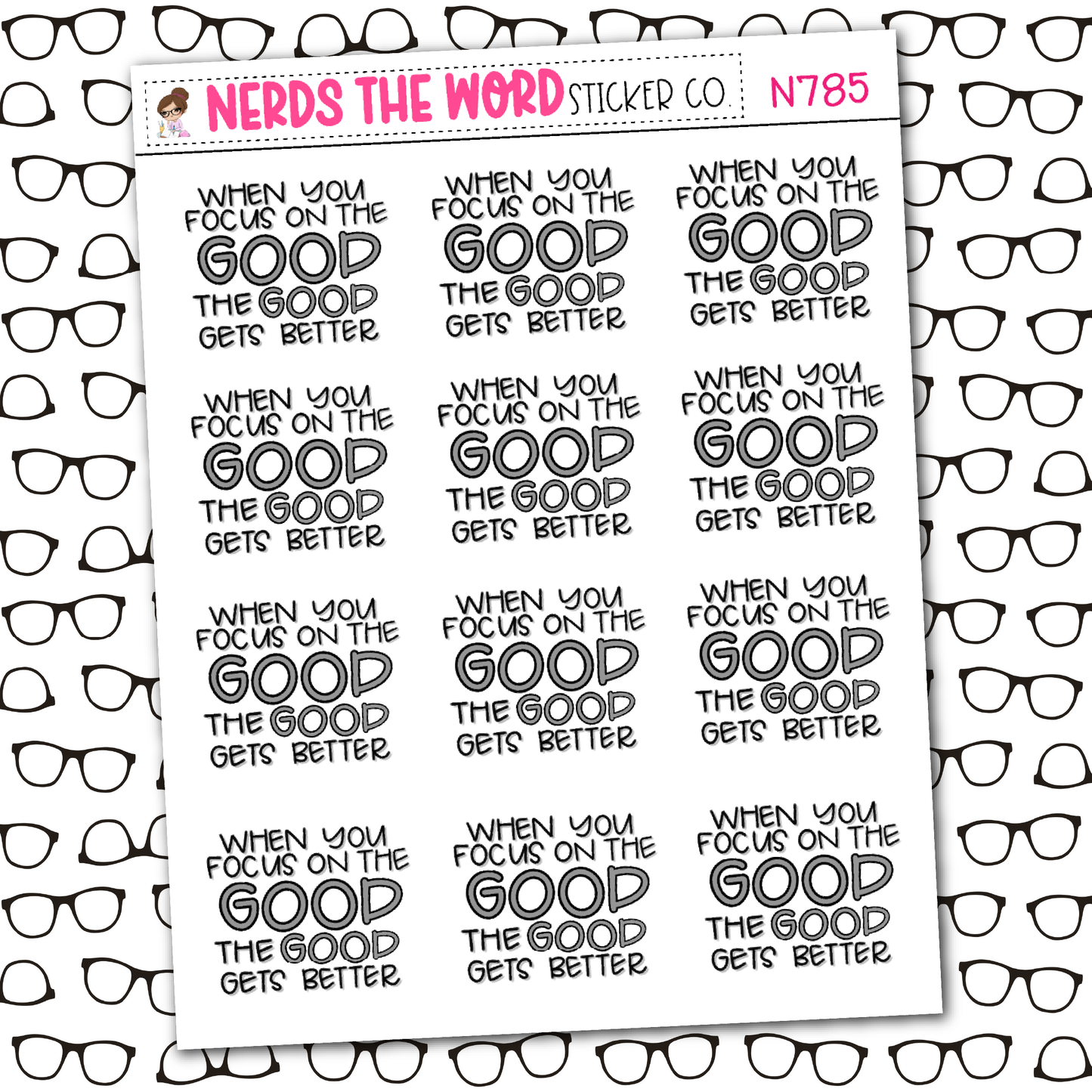 Good Gets Better Sticker Sheet