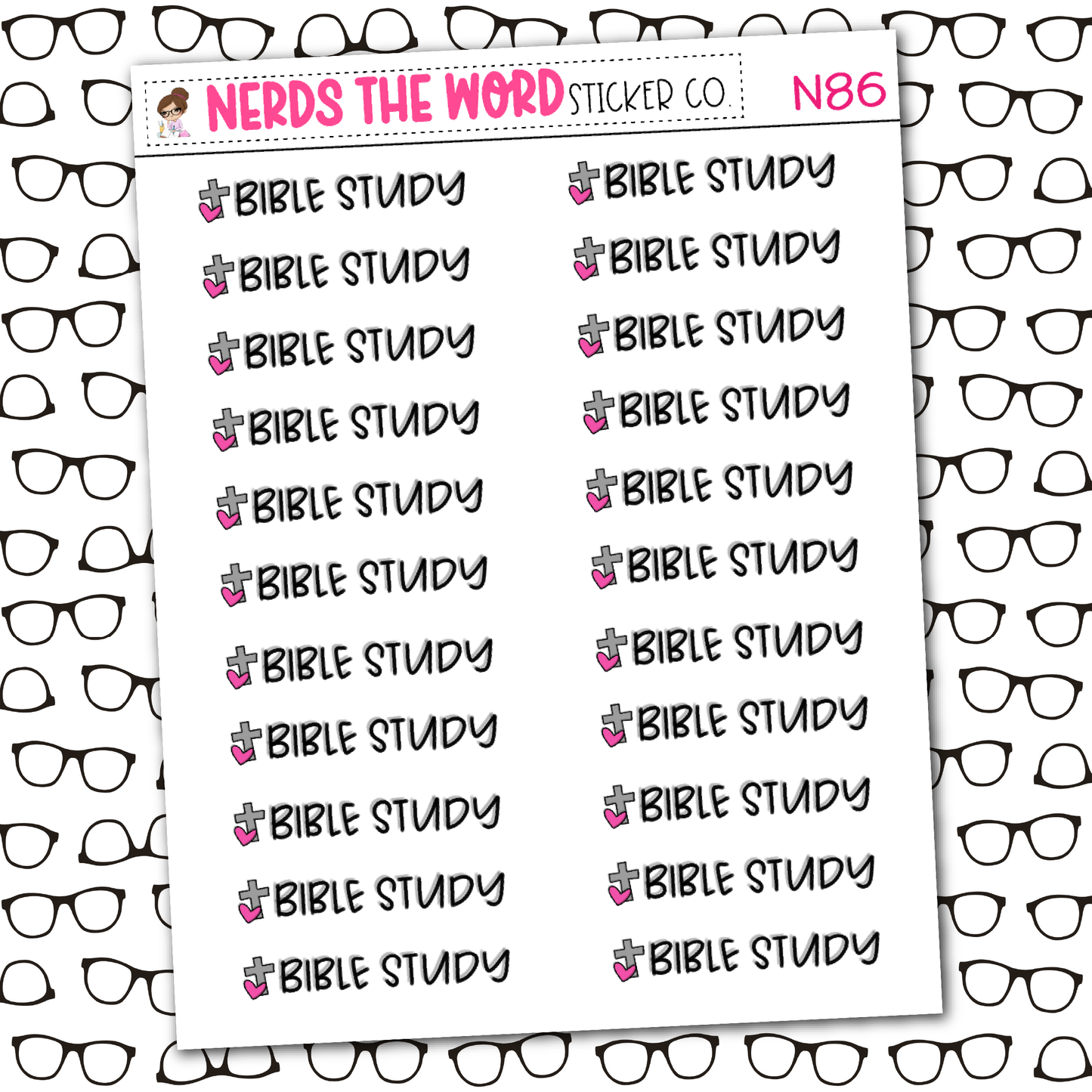 Bible Study Sticker Sheet