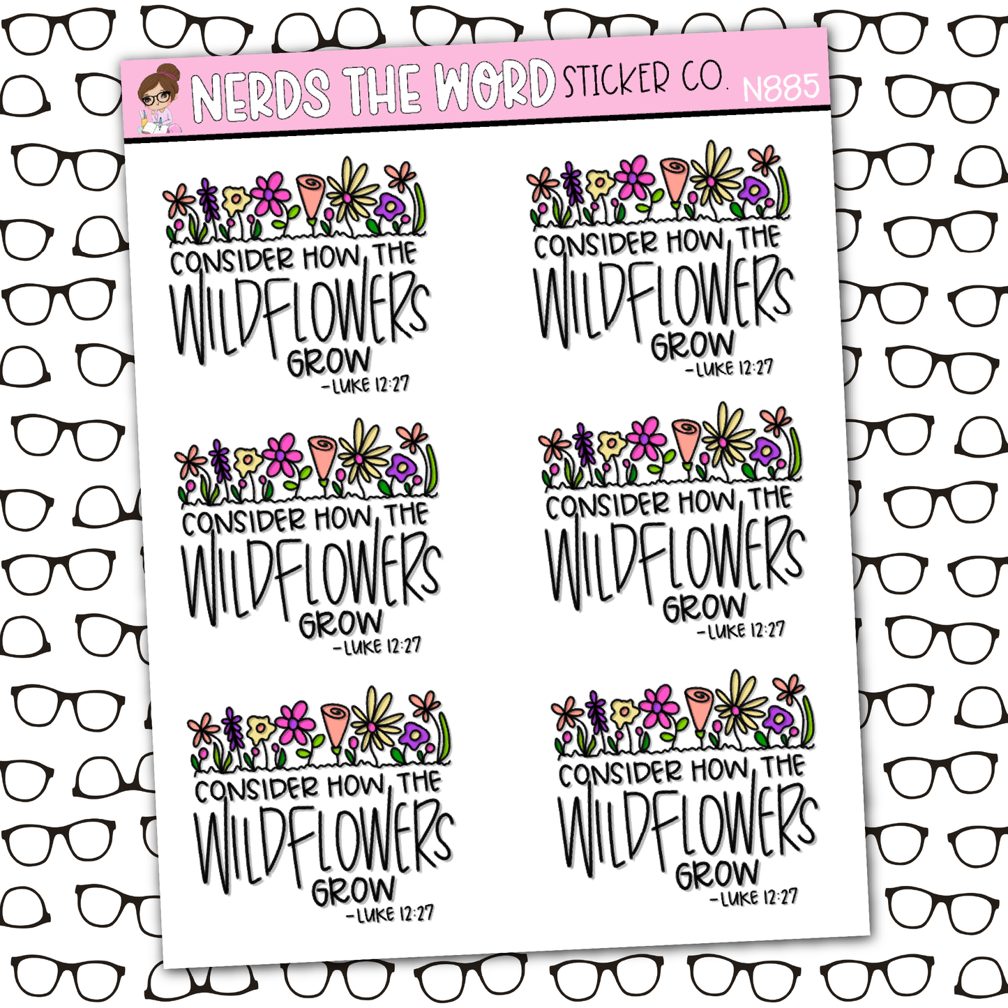 Wildflowers Sticker Sheet
