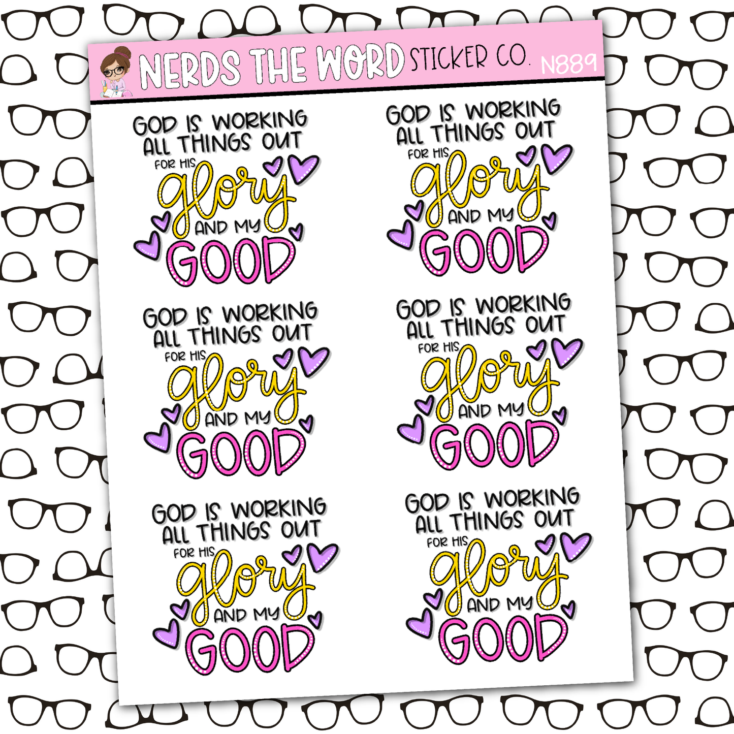 Glory to God Sticker Sheet