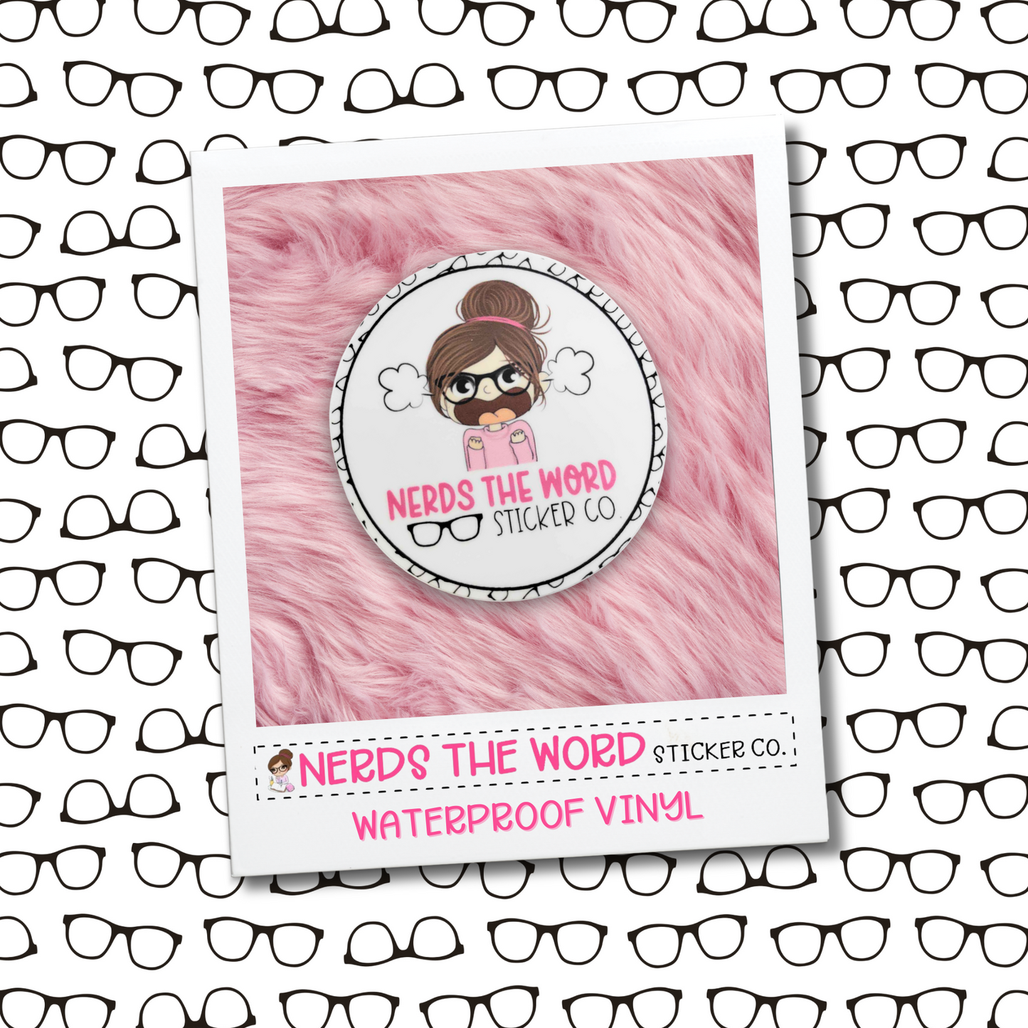 Nora Nerds The Word - Vinyl Die Cut Sticker