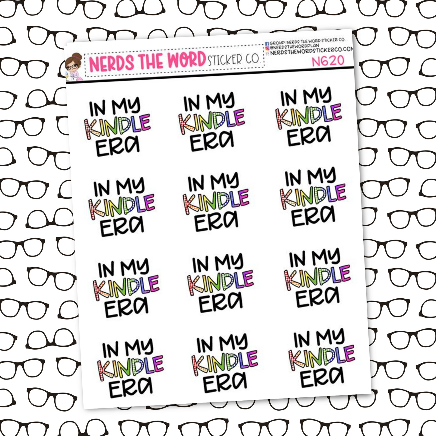 Kindle Era Sticker Sheet