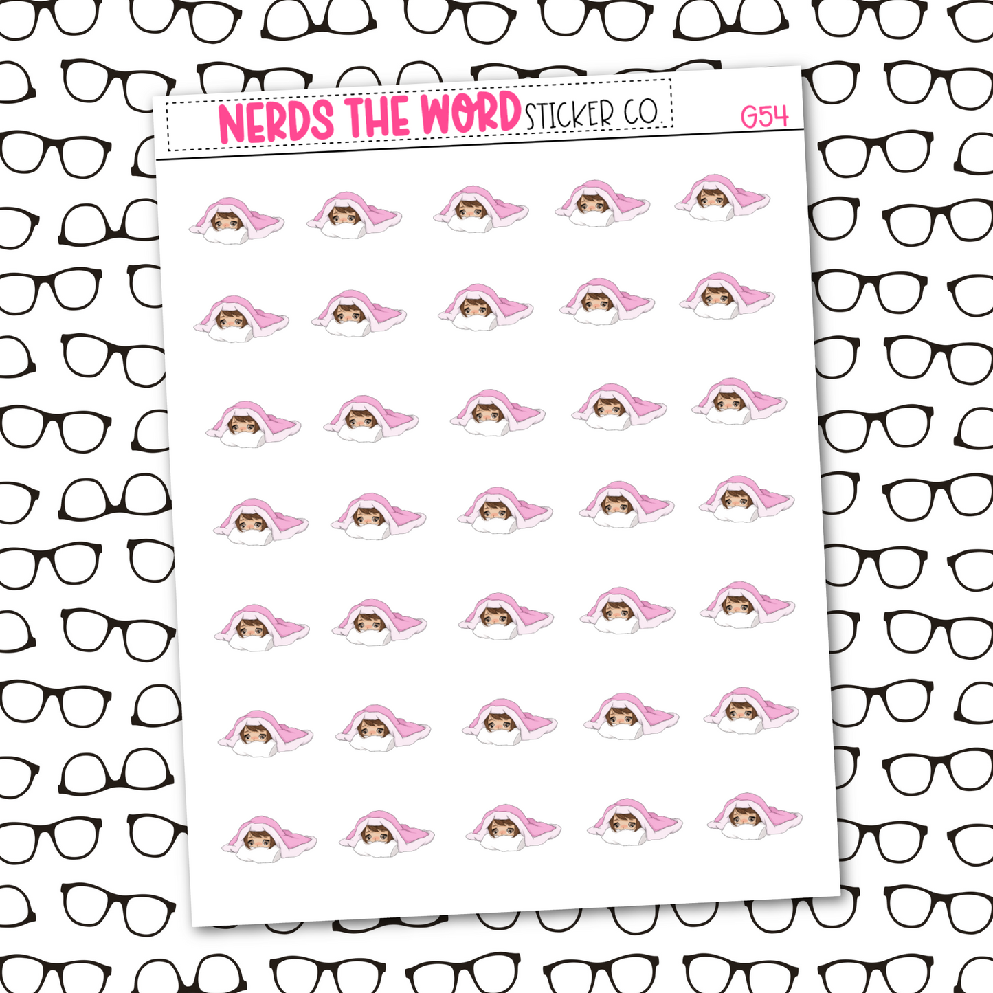 Nora Under Blanket Sticker Sheet