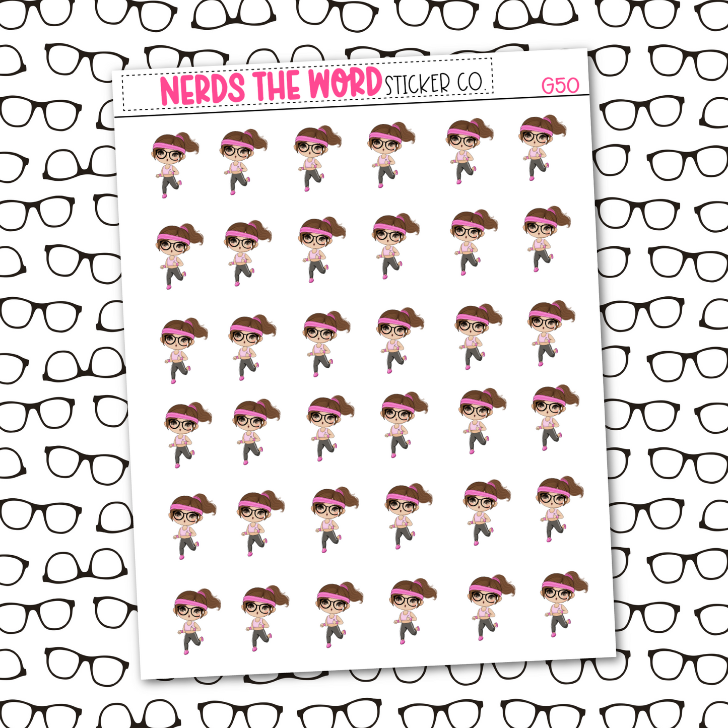Nora Running Sticker Sheet