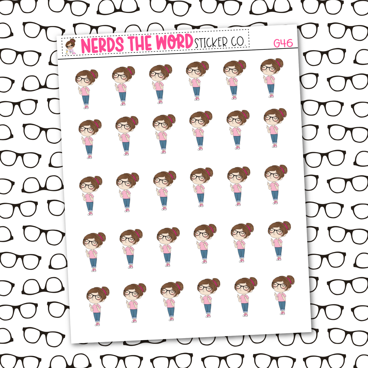 Nora Middle Finger Sticker Sheet