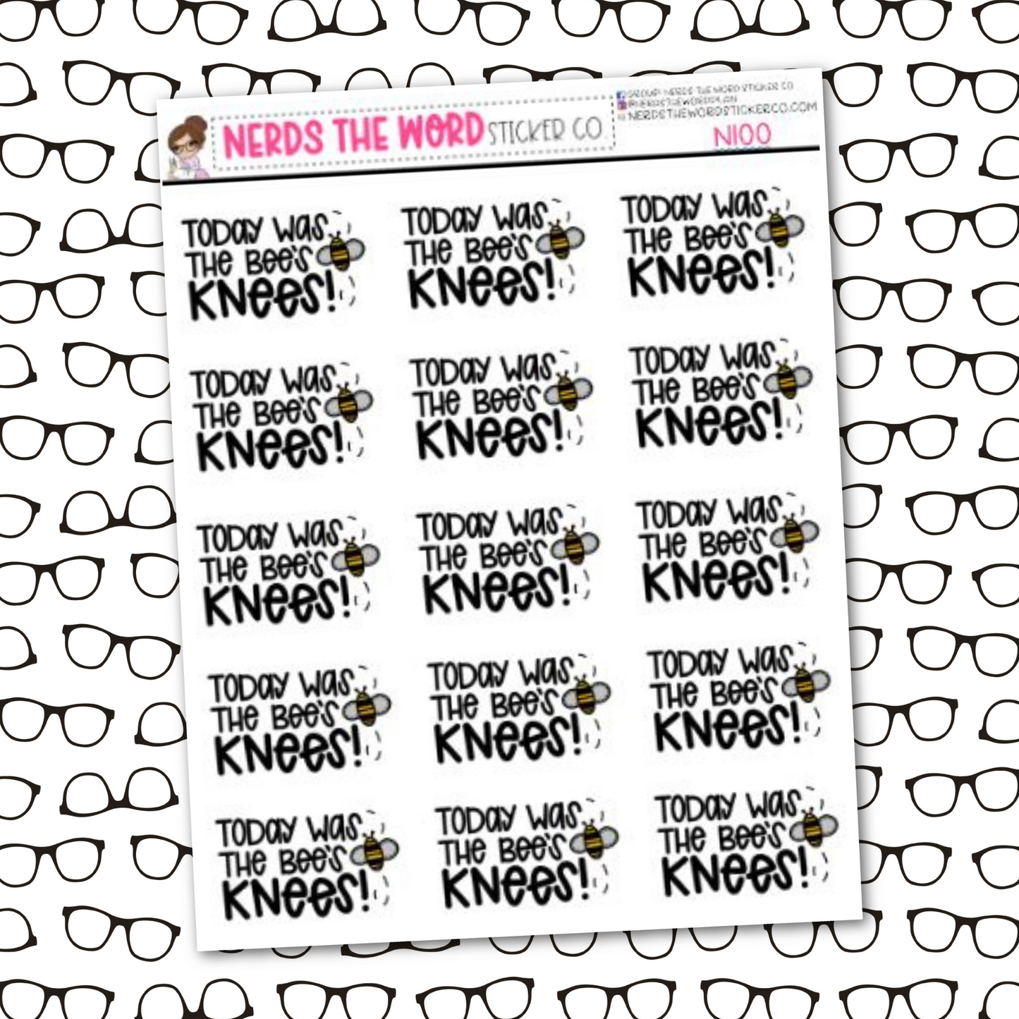 Today was the Bee's Knees Sticker Sheet