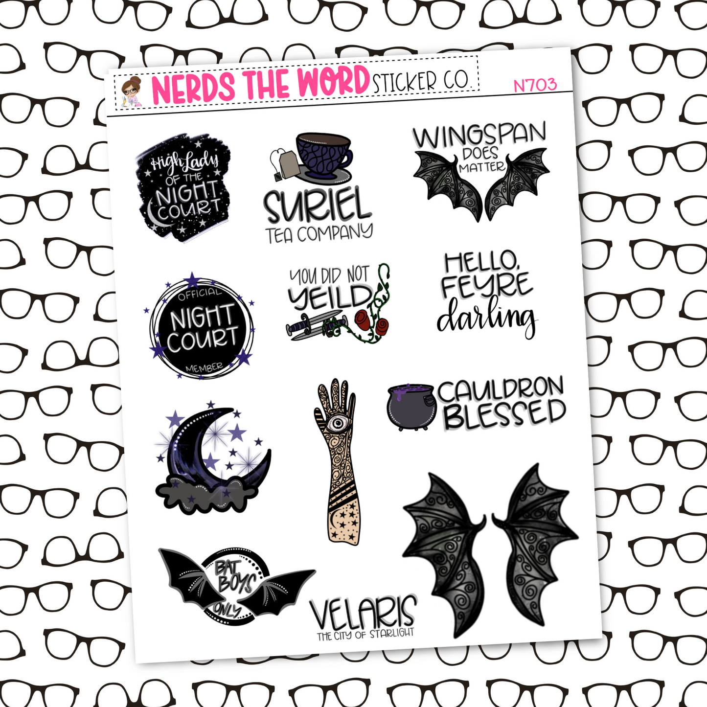ACOTAR Night Court Planner Stickers