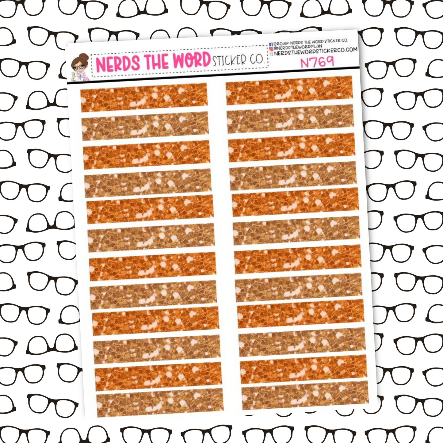 Glitter Headers - You Choose the Color