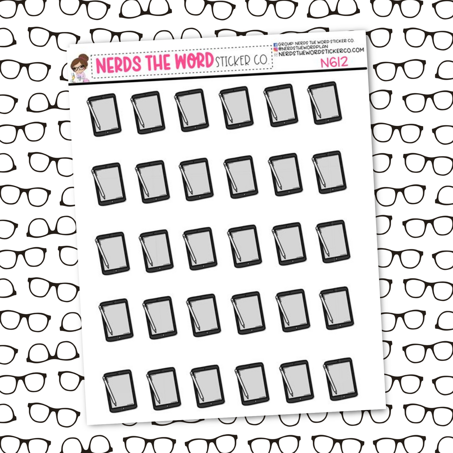 Ipad Icon Sticker Sheet