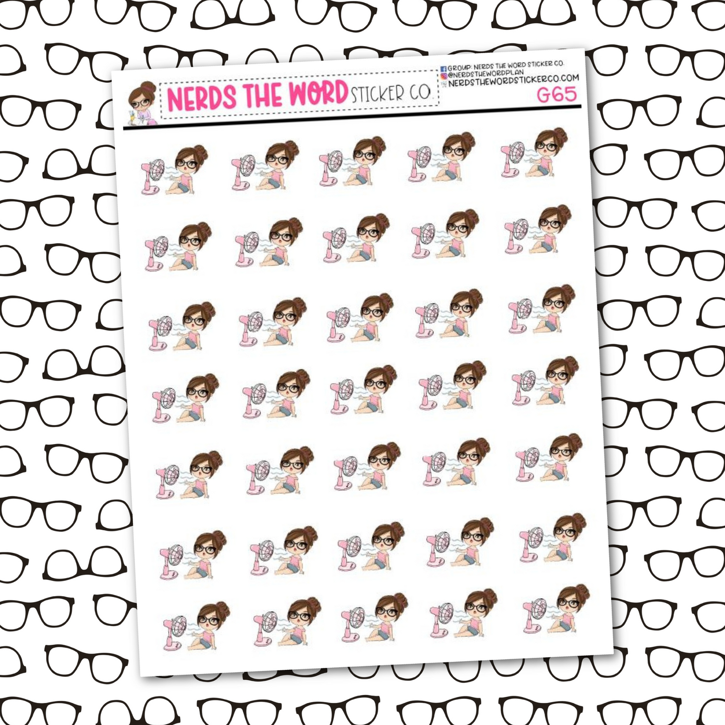 Nora Hot Flash/Summer Sticker Sheet