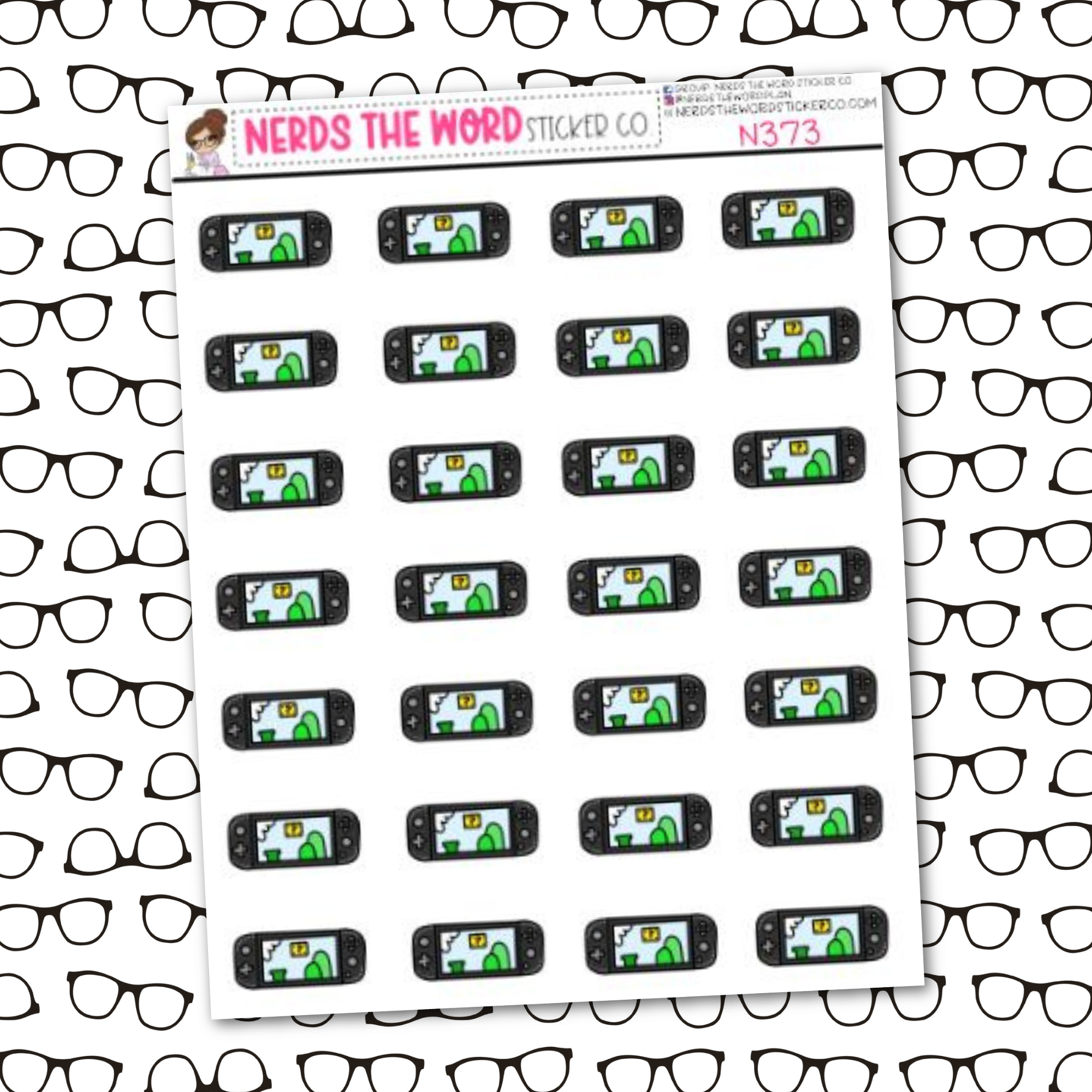 Switch Icon Sticker Sheet – Nerds The Word Sticker Co.