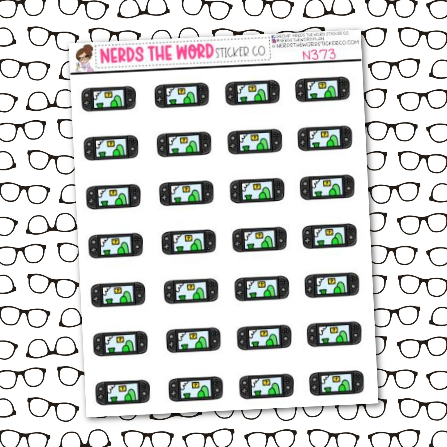 Switch Icon Sticker Sheet