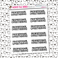 Professional Overthinker Snarky Planner Stickers