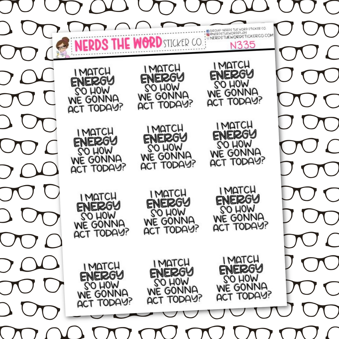 How We Gonna Act Snarky Planner Stickers
