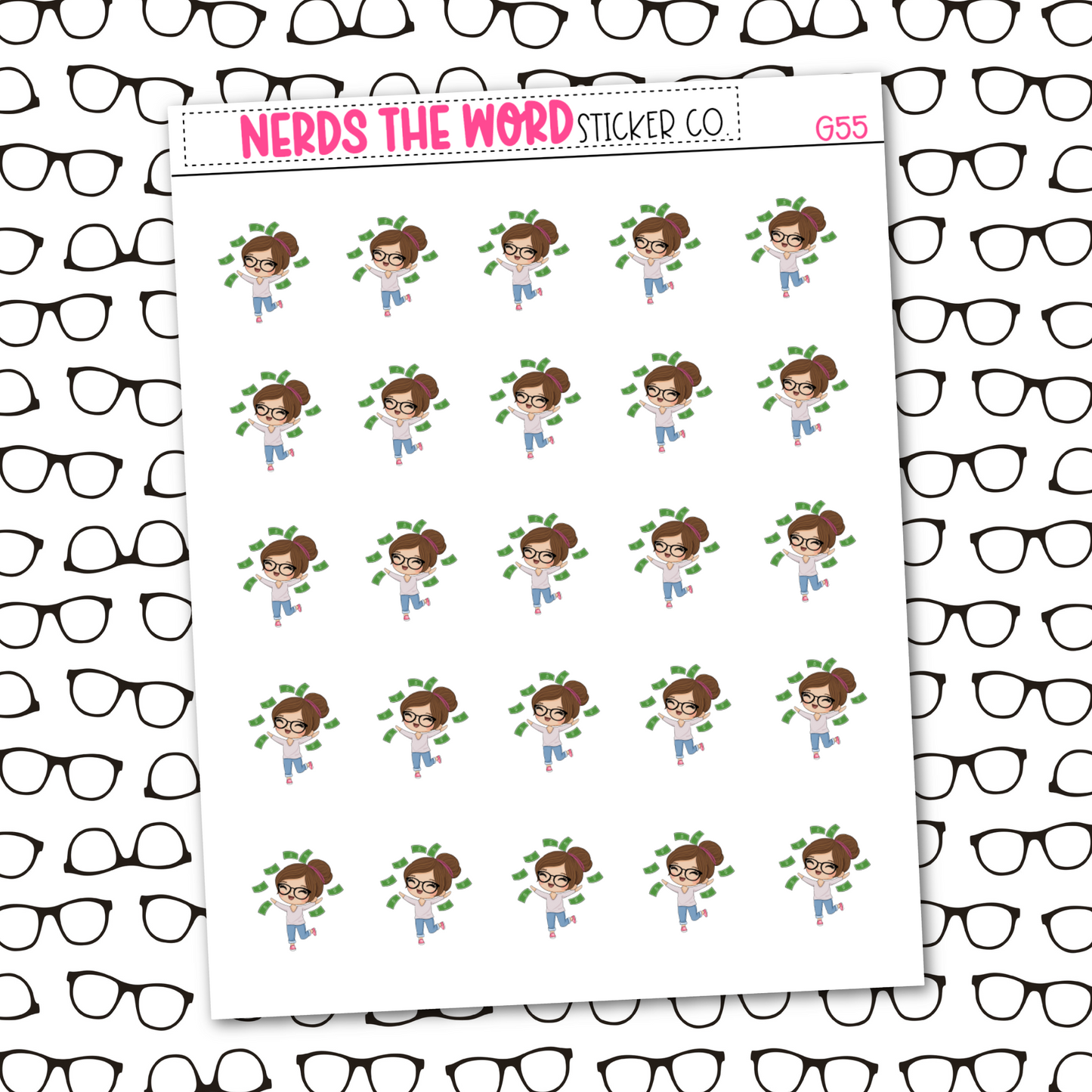 Nora Payday Sticker Sheet