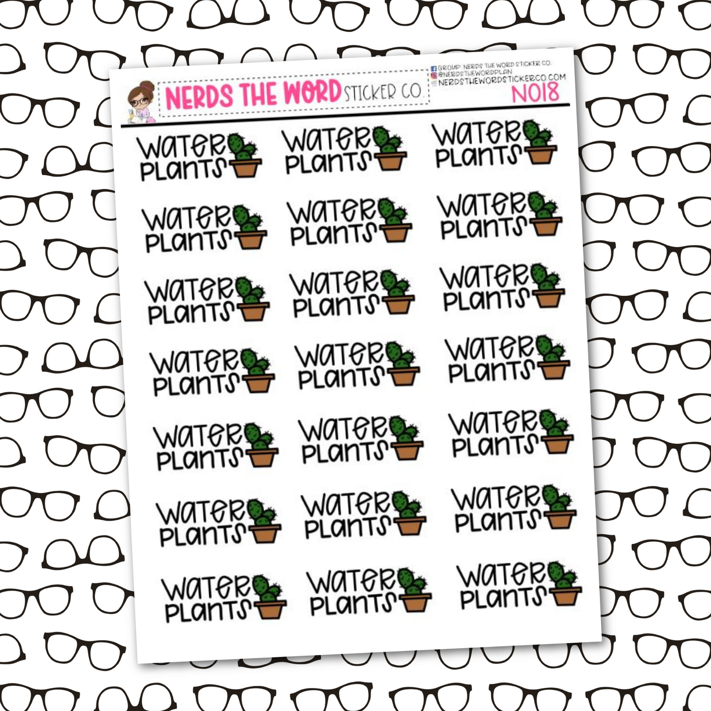 Water Plants Sticker Sheet