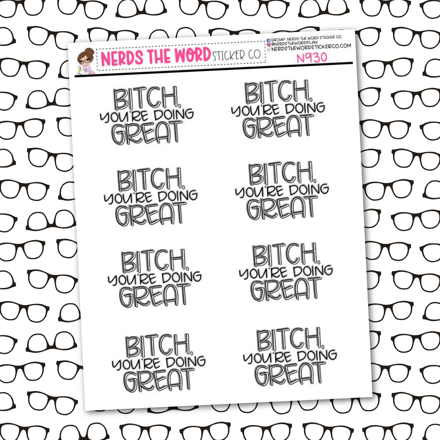Doing Great Sticker Sheet
