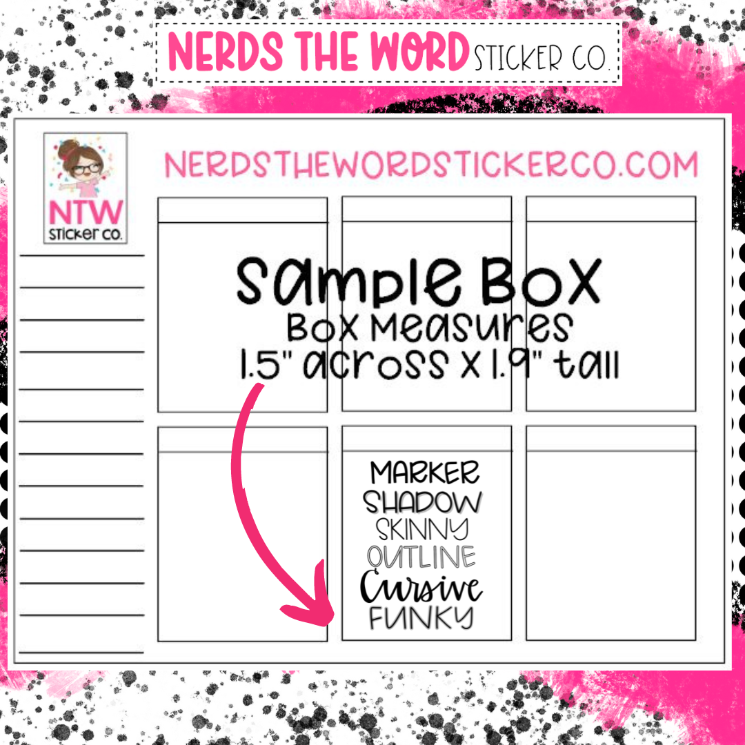 Custom Hand Lettered Typography (You Choose Color!)