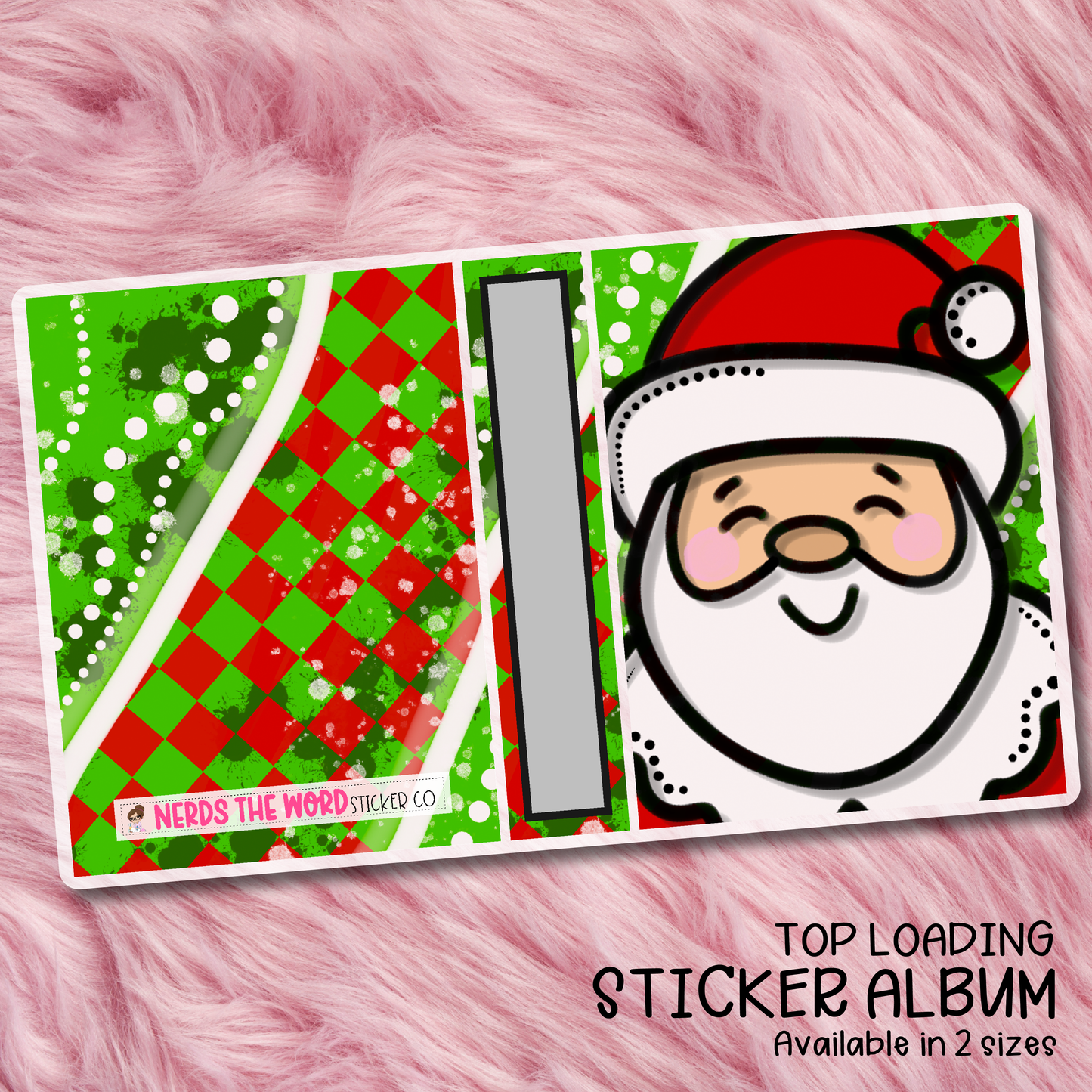 Santa Top Loading Sticker Storage Album