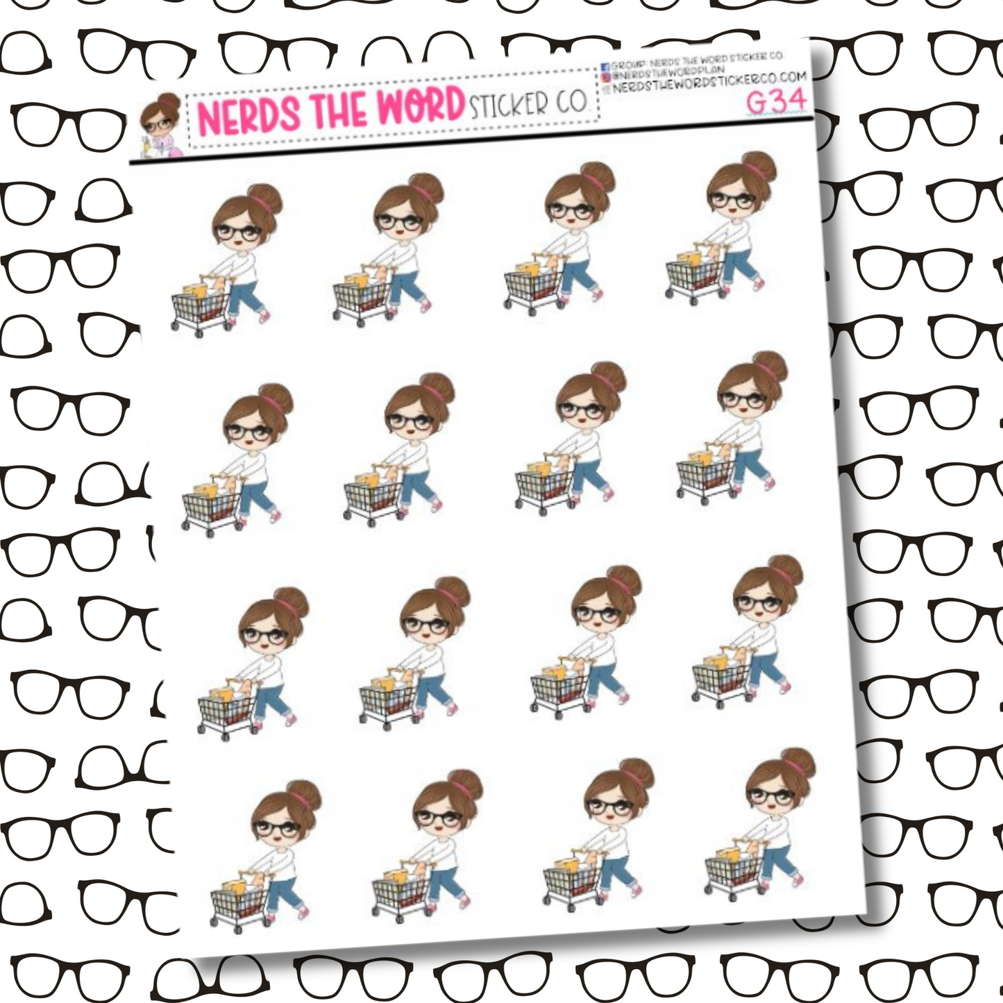Nora Grocery Shop Sticker Sheet