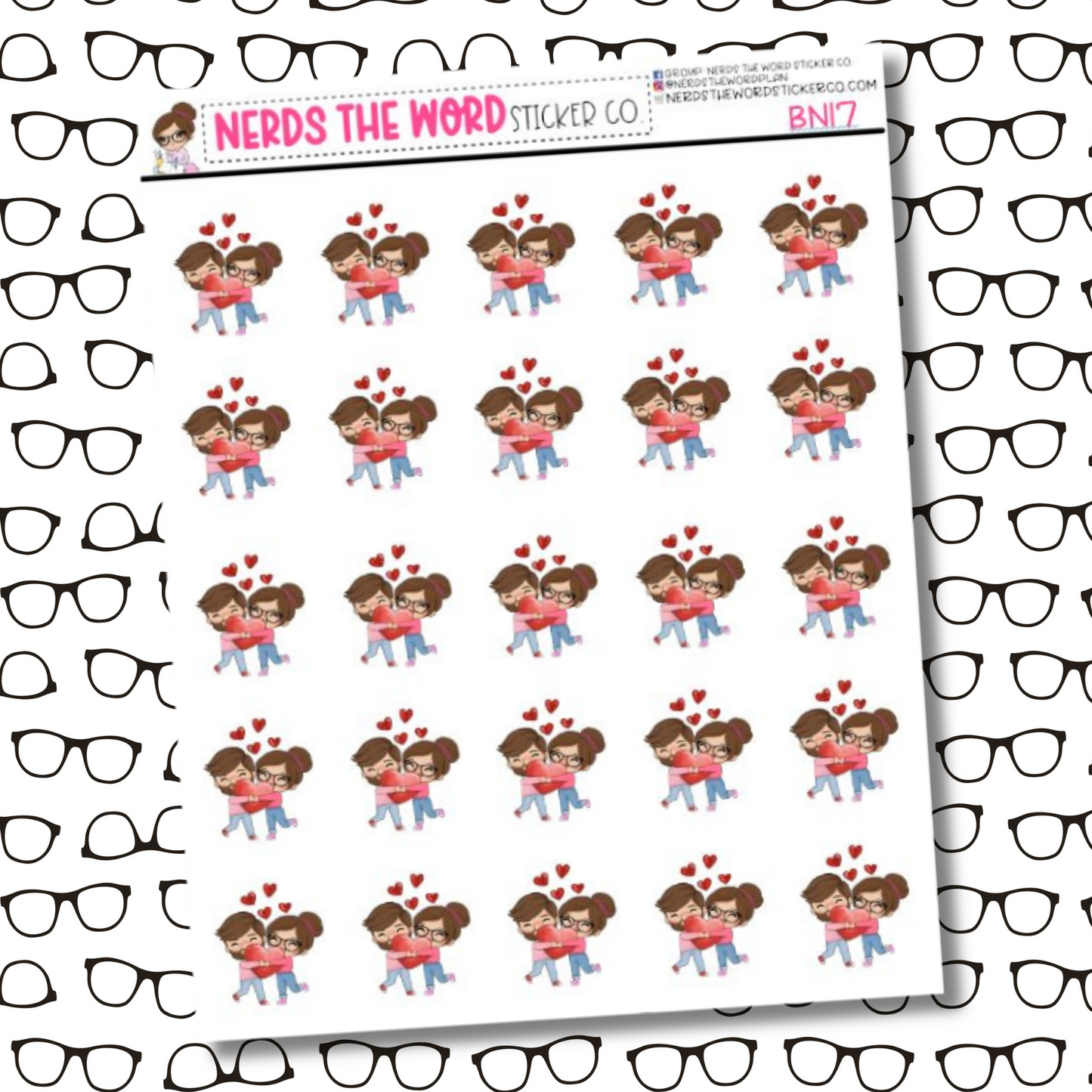 Bill & Nora Love Sticker Sheet