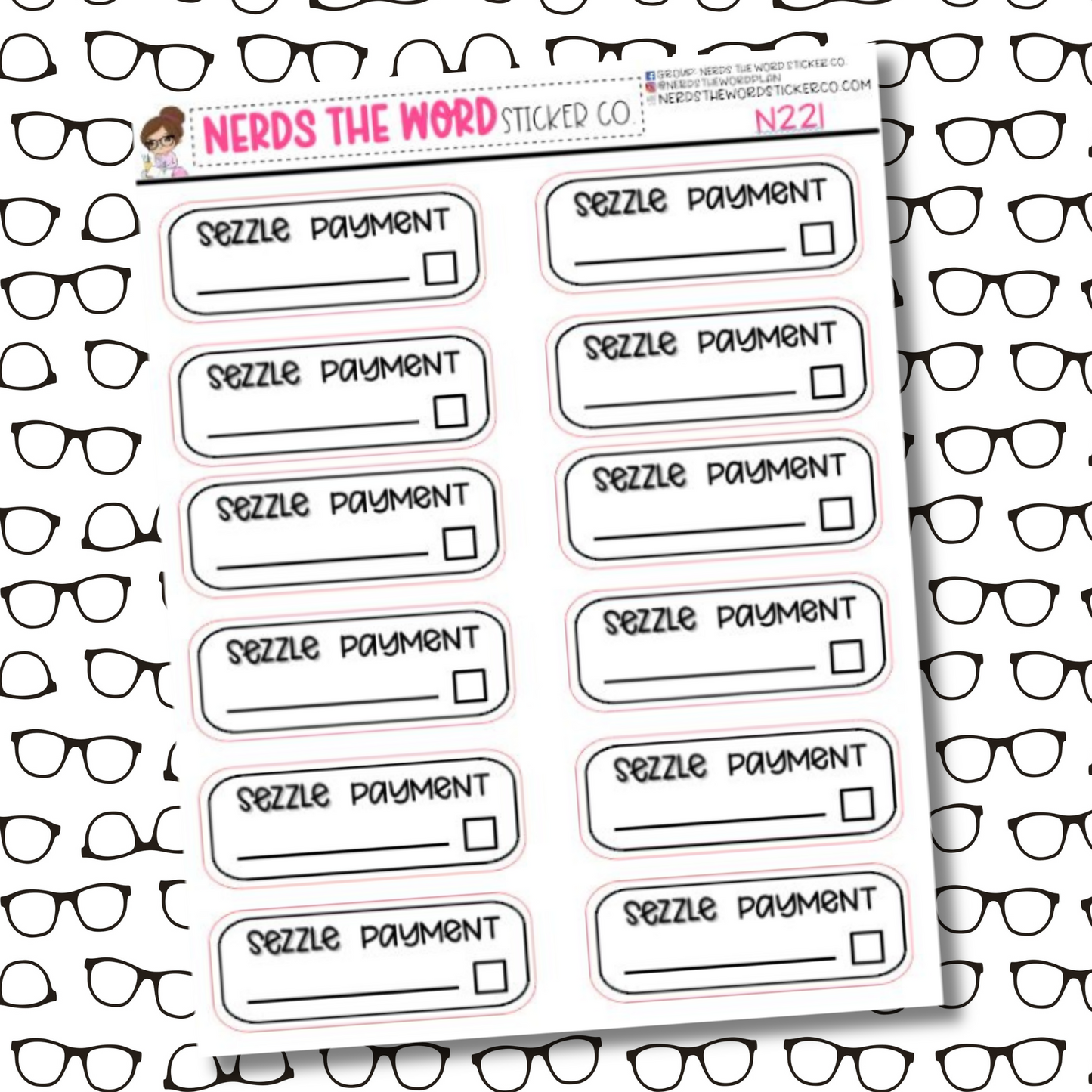 Sezzle Payment Tracking Boxes