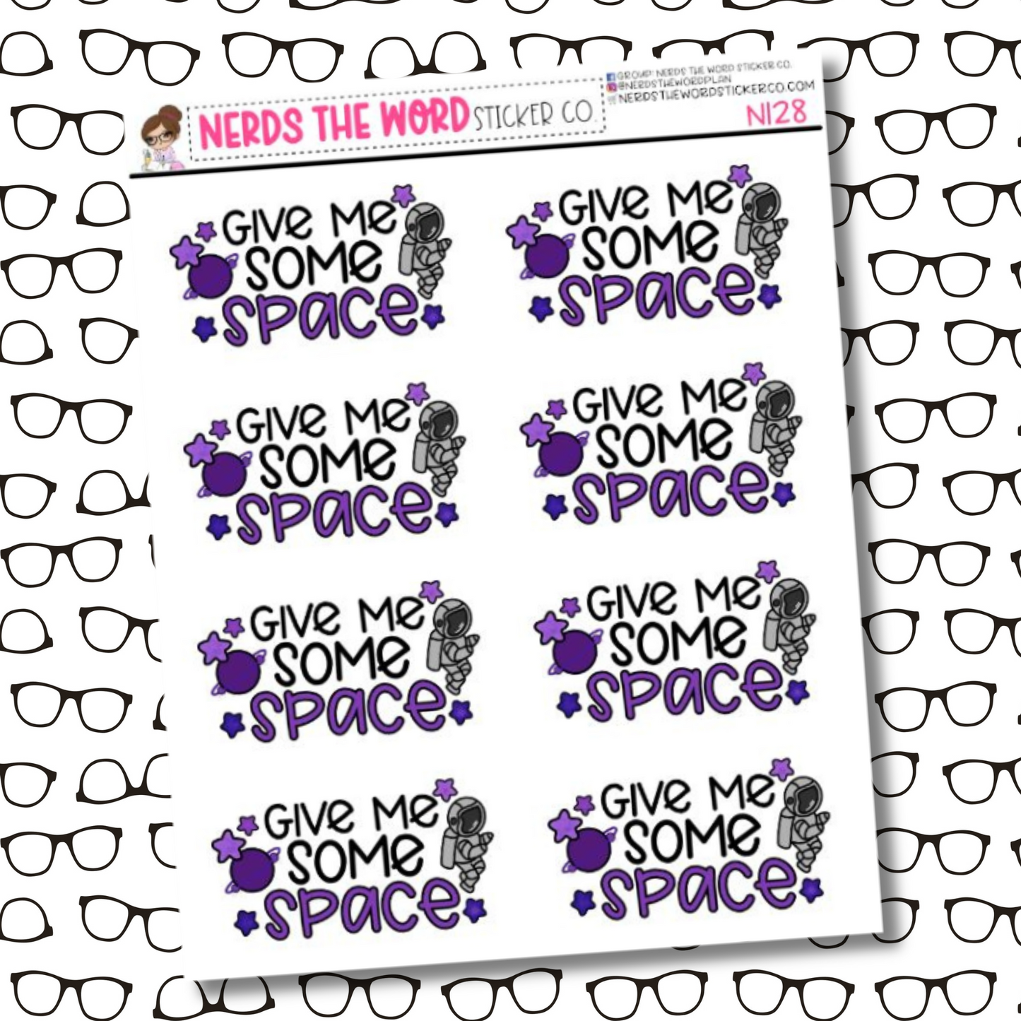 Give Me Some Space Sticker Sheet