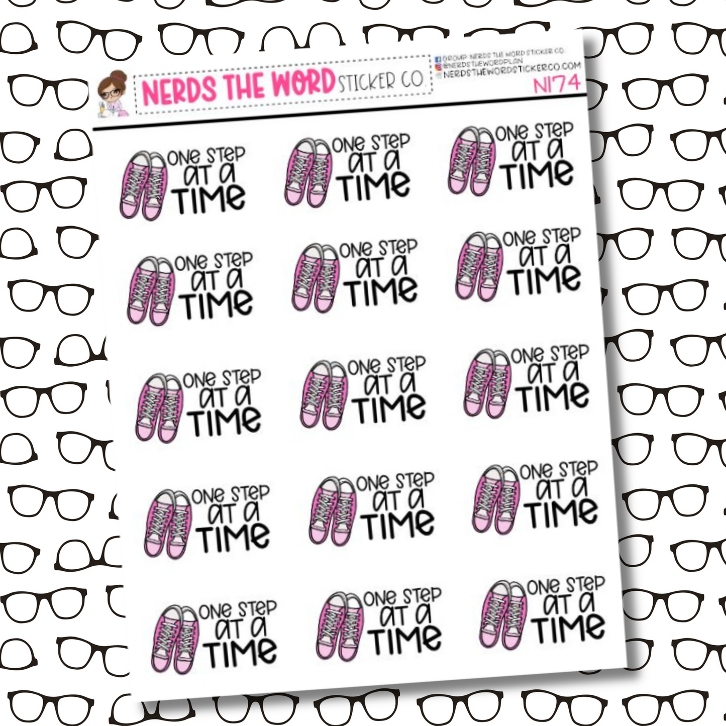 One Step At a Time Sticker Sheet