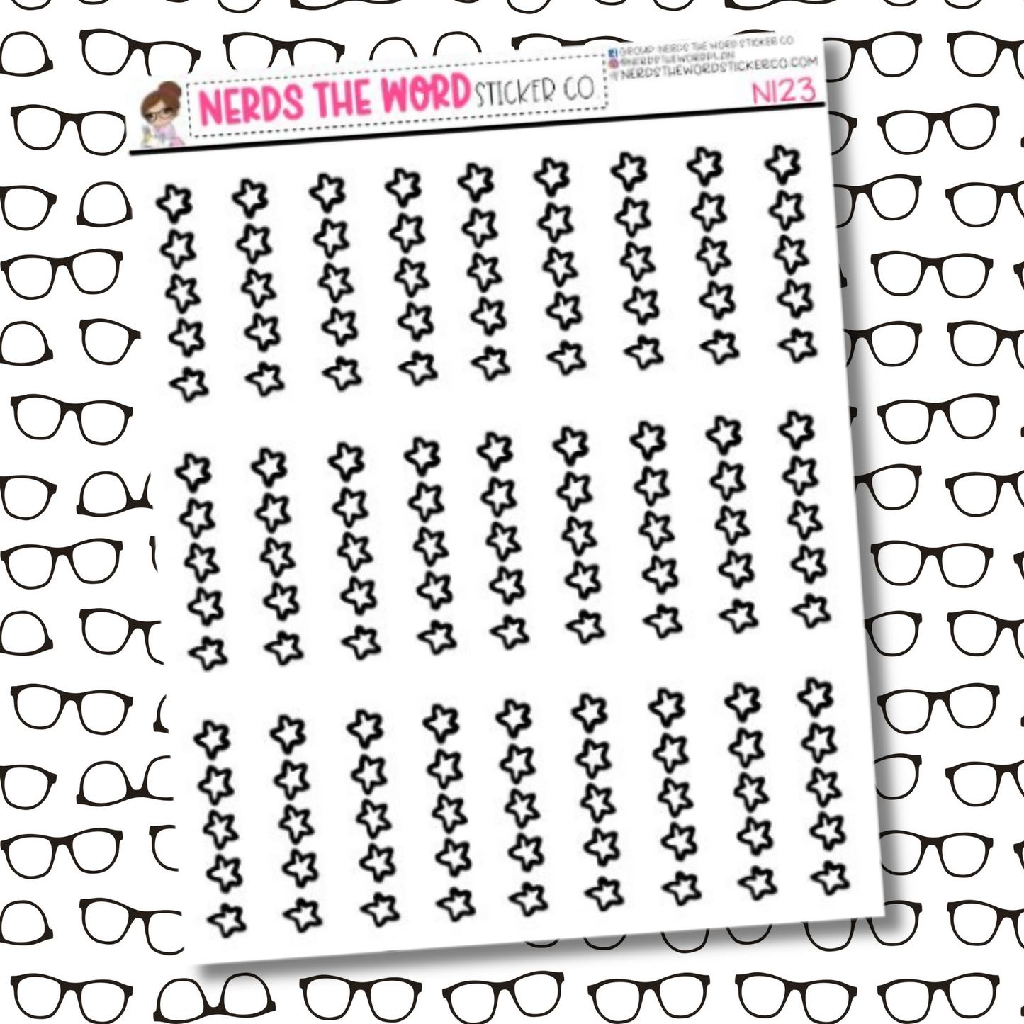 Star Rating Sticker Sheet