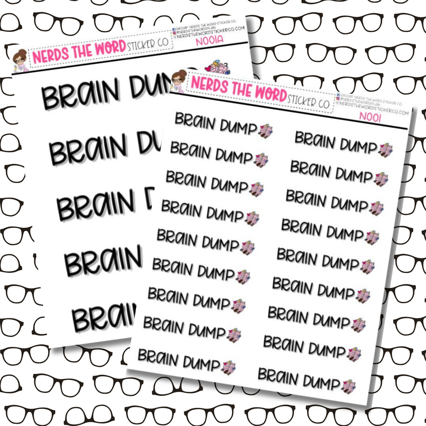 Brain Dump Sticker Sheet