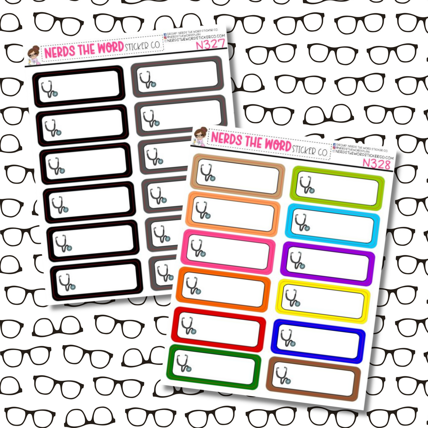 Doctor Tracking Quarter Box Sticker Sheet