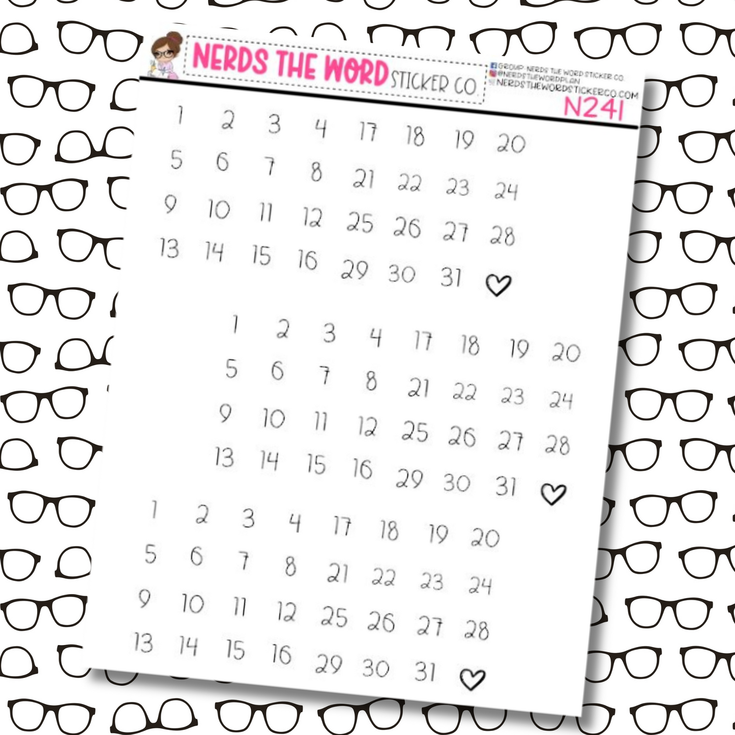 Date Dots Small Circle Stickers for Weekly and Monthly Planners