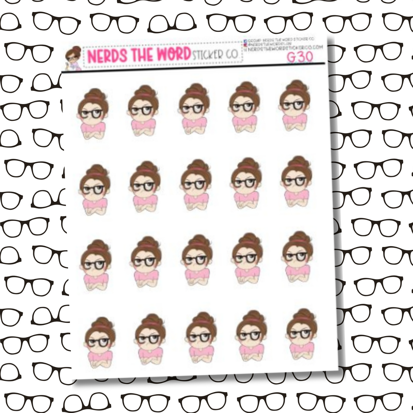 Nora Whatever Character Sticker Sheet