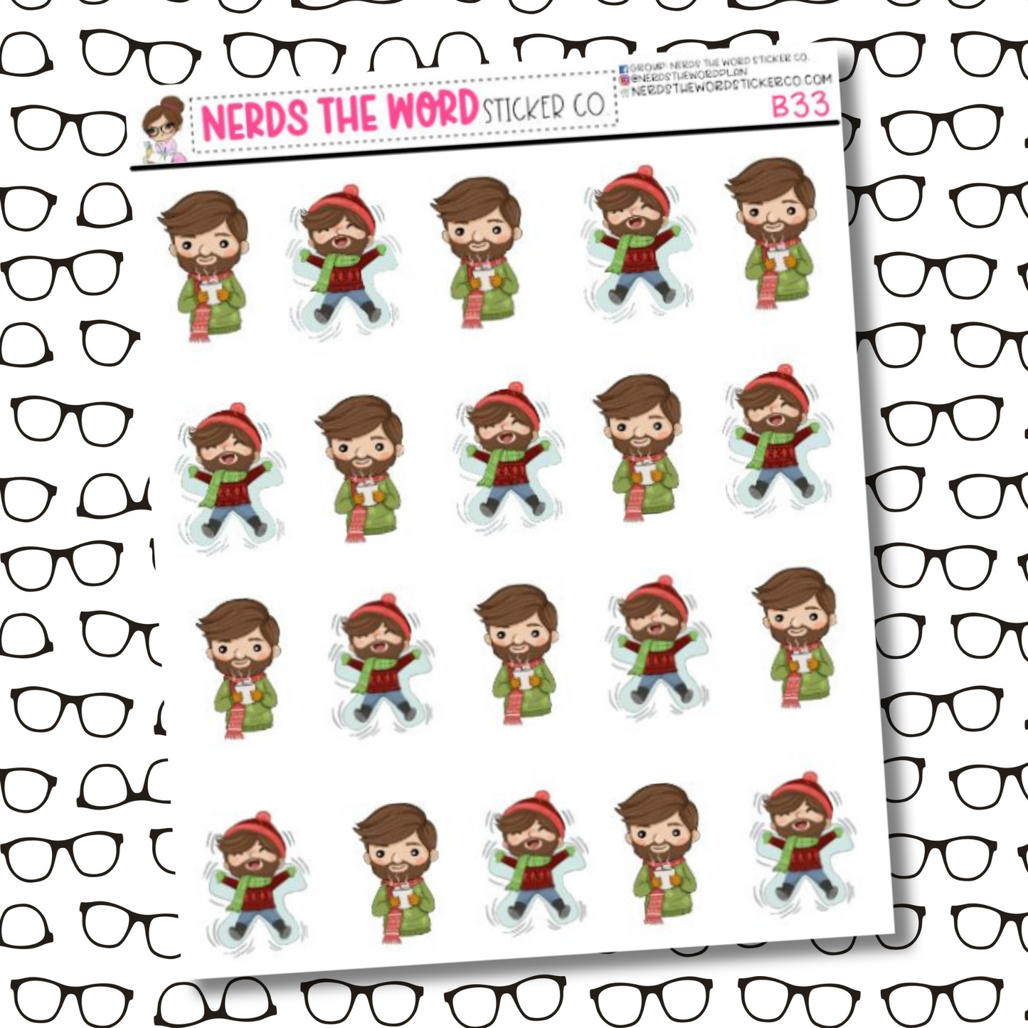 Bill Winter Sticker Sheet