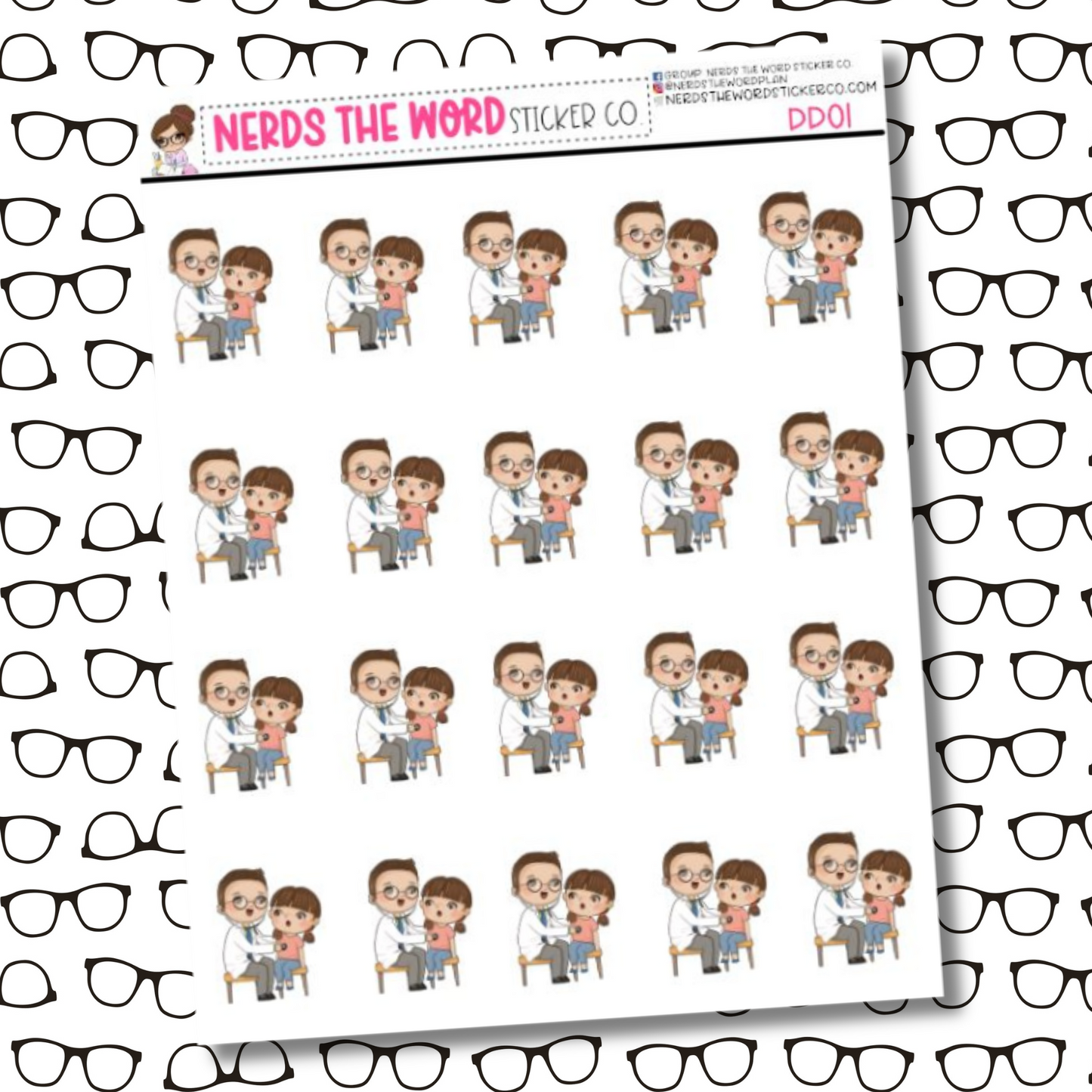 DeeDee Doctor Sticker Sheet