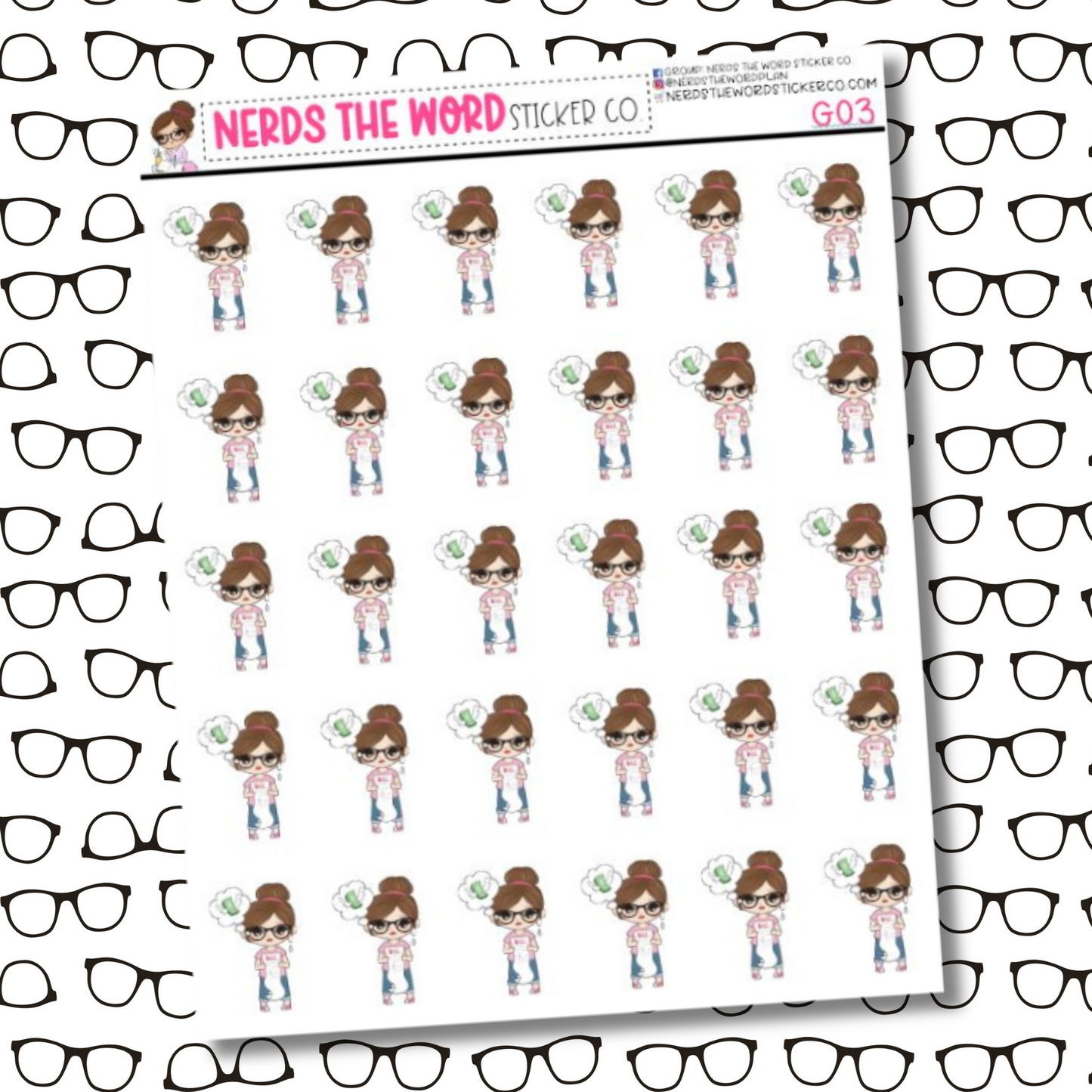 Nora Budget Character Sticker Sheet