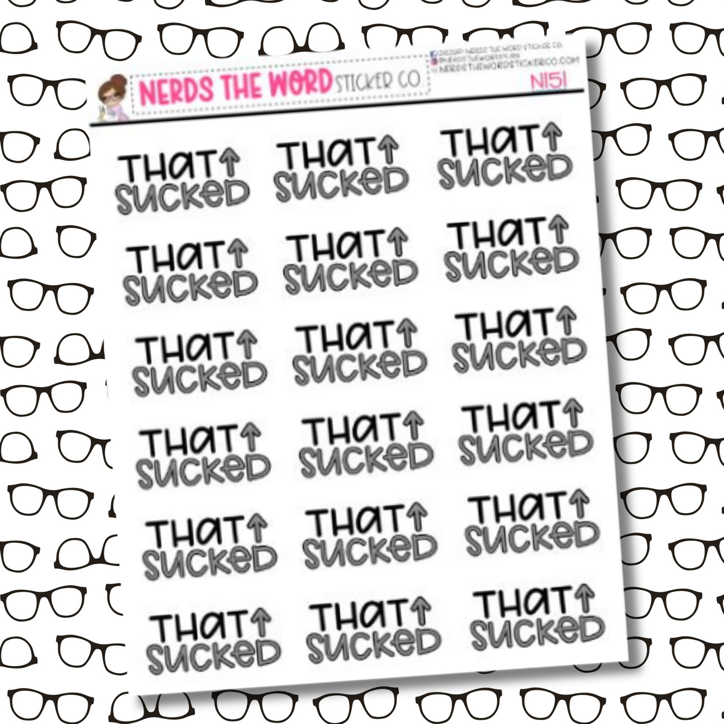 That Sucked Sticker Sheet