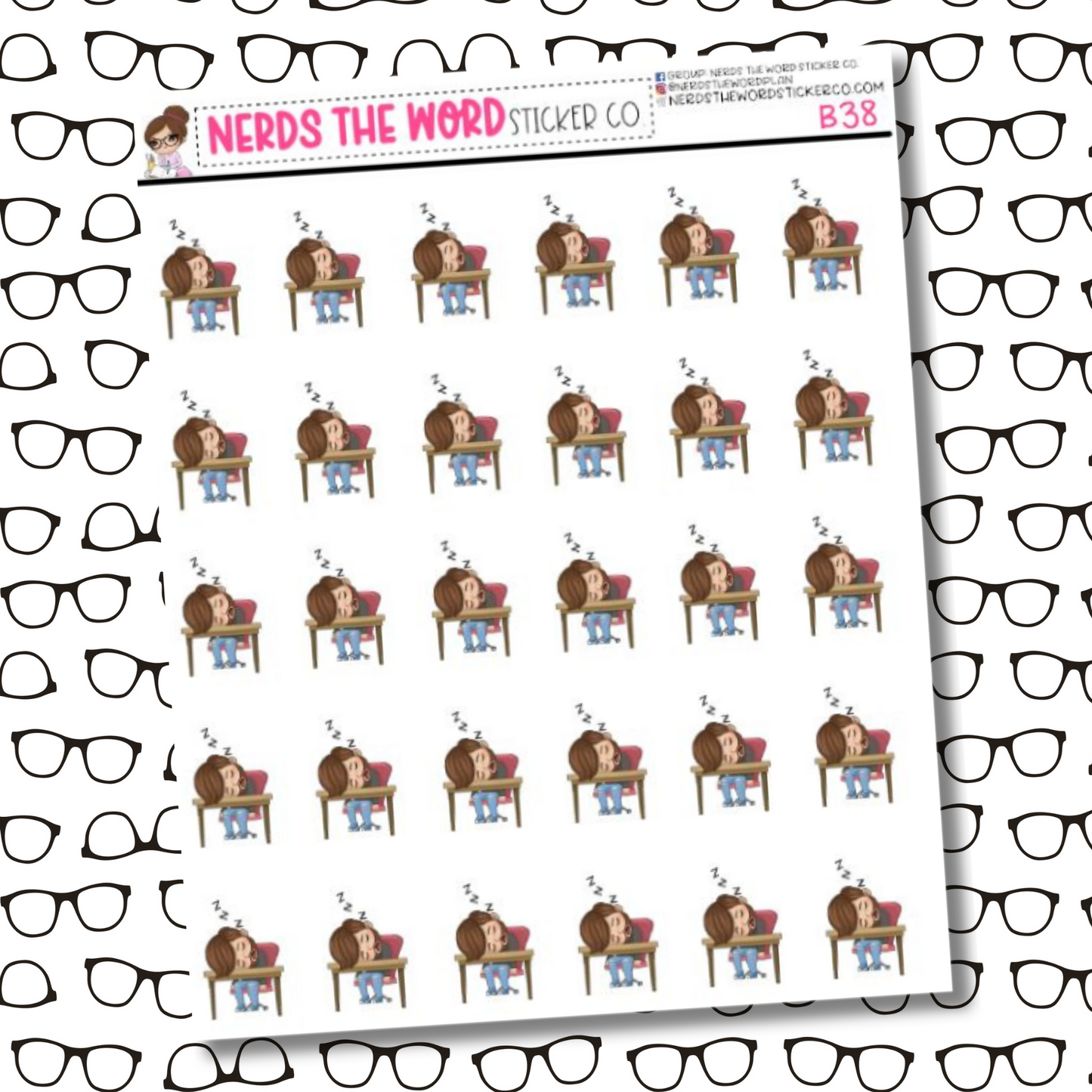 Bill Zonked Out Sticker Sheet