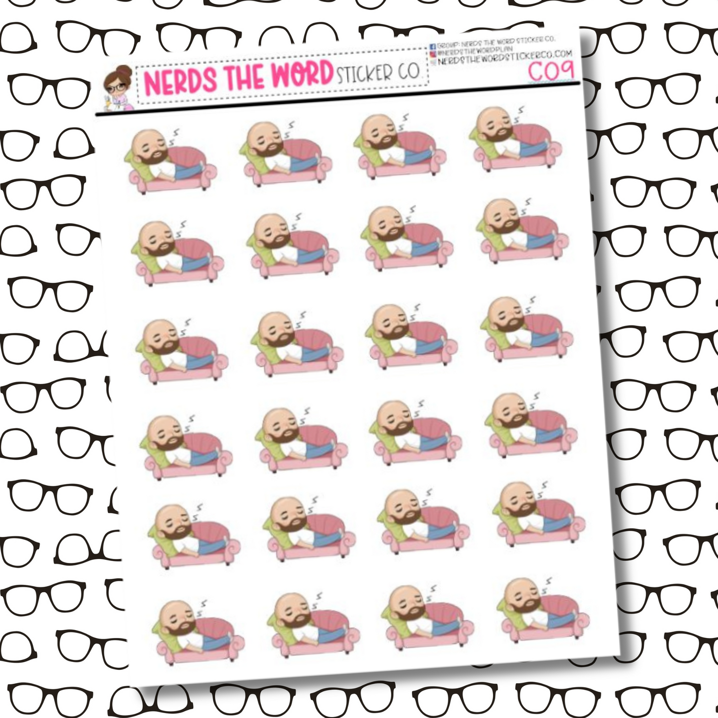 Chris Nap Character Sticker Sheet