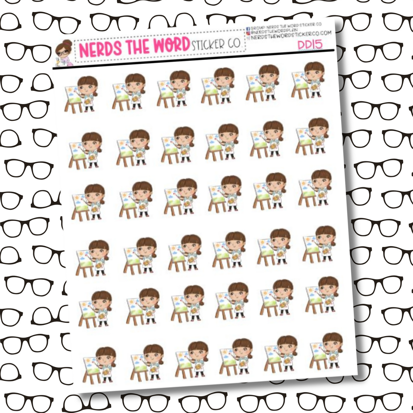 Arts & Crafts Dee Character Sticker Sheet