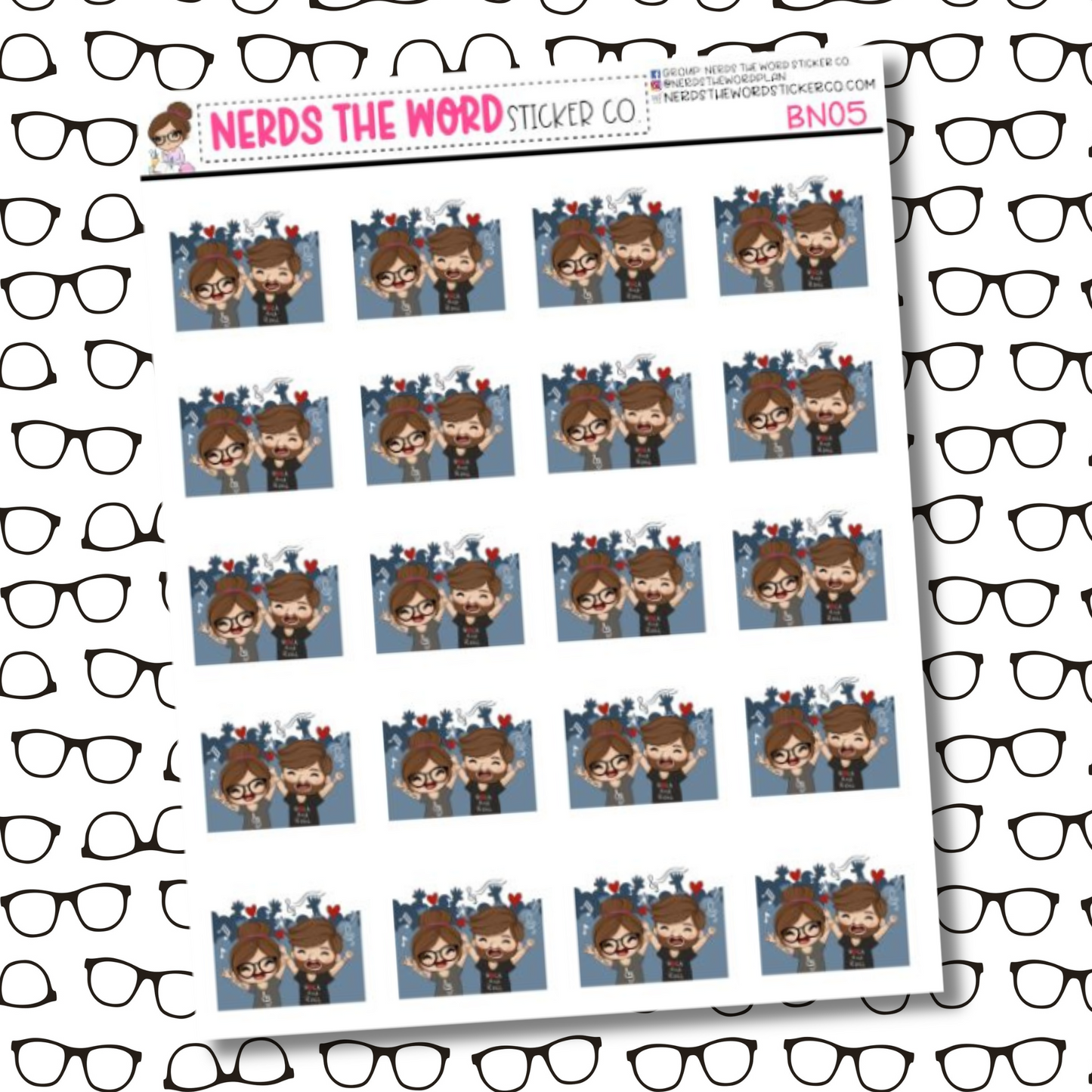 Bill & Nora Concert Sticker Sheet