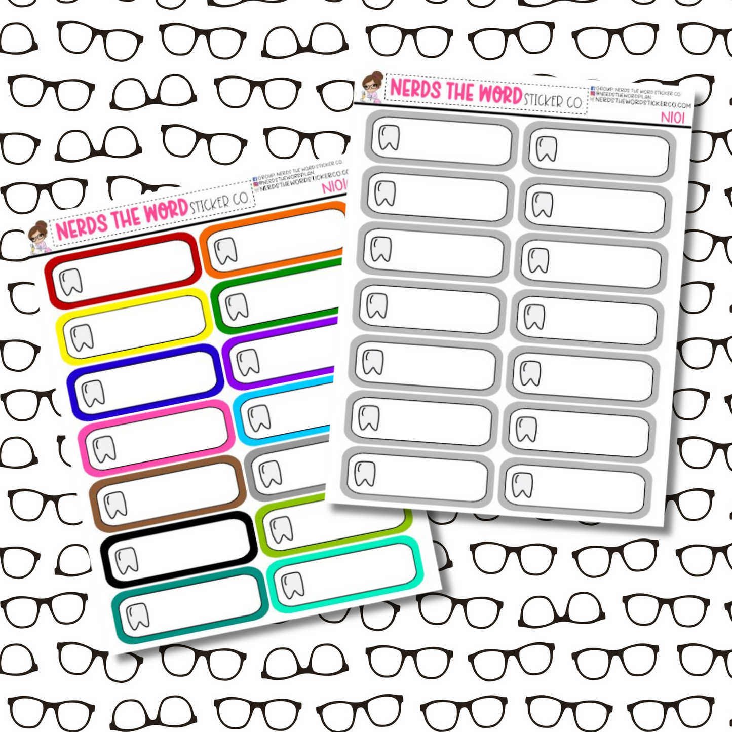 Dentist Box Sticker Sheet