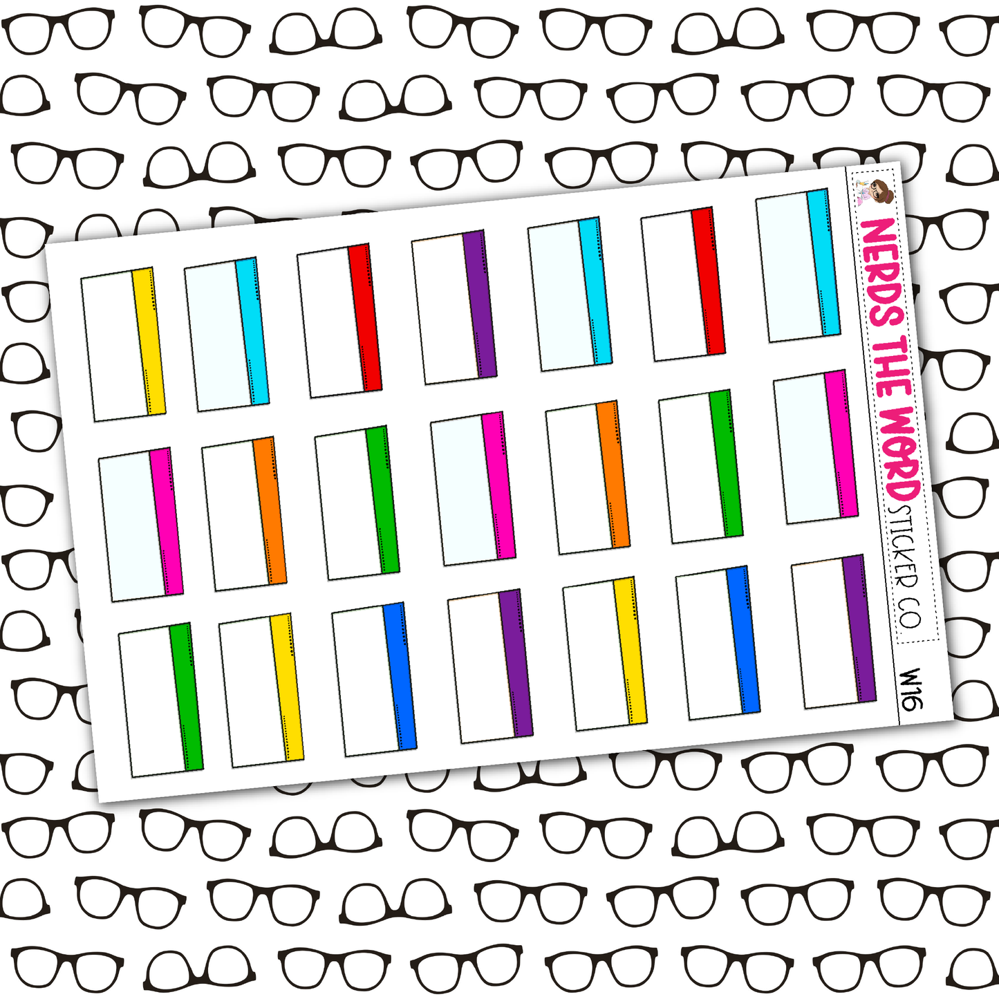 Rainbow Skinny Library Card Boxes