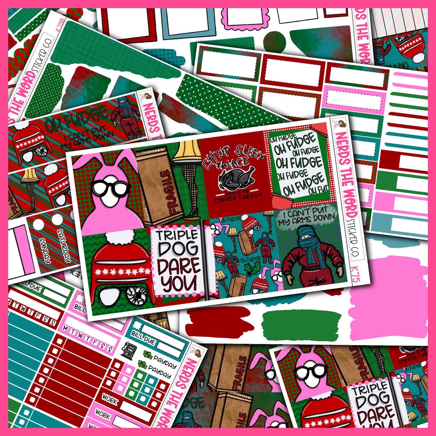 Oh Fudge Monthly, Weekly and or Journaling Sticker Kit
