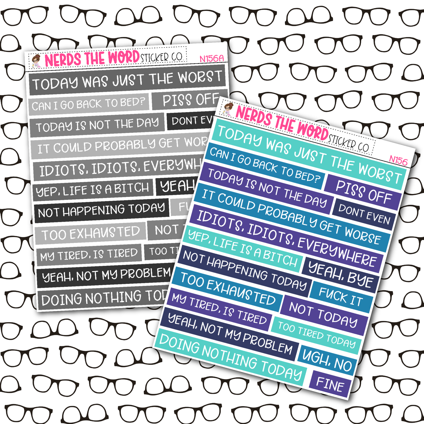 Snark V1 Quote Bar Sticker Sheet