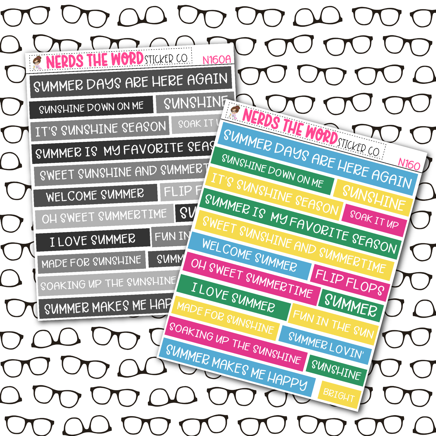 Sunshine Quote Bar Sticker Sheet