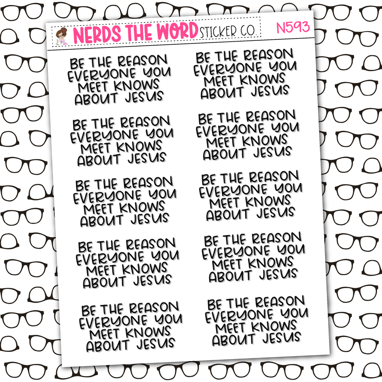 Be The Reason Sticker Sheet