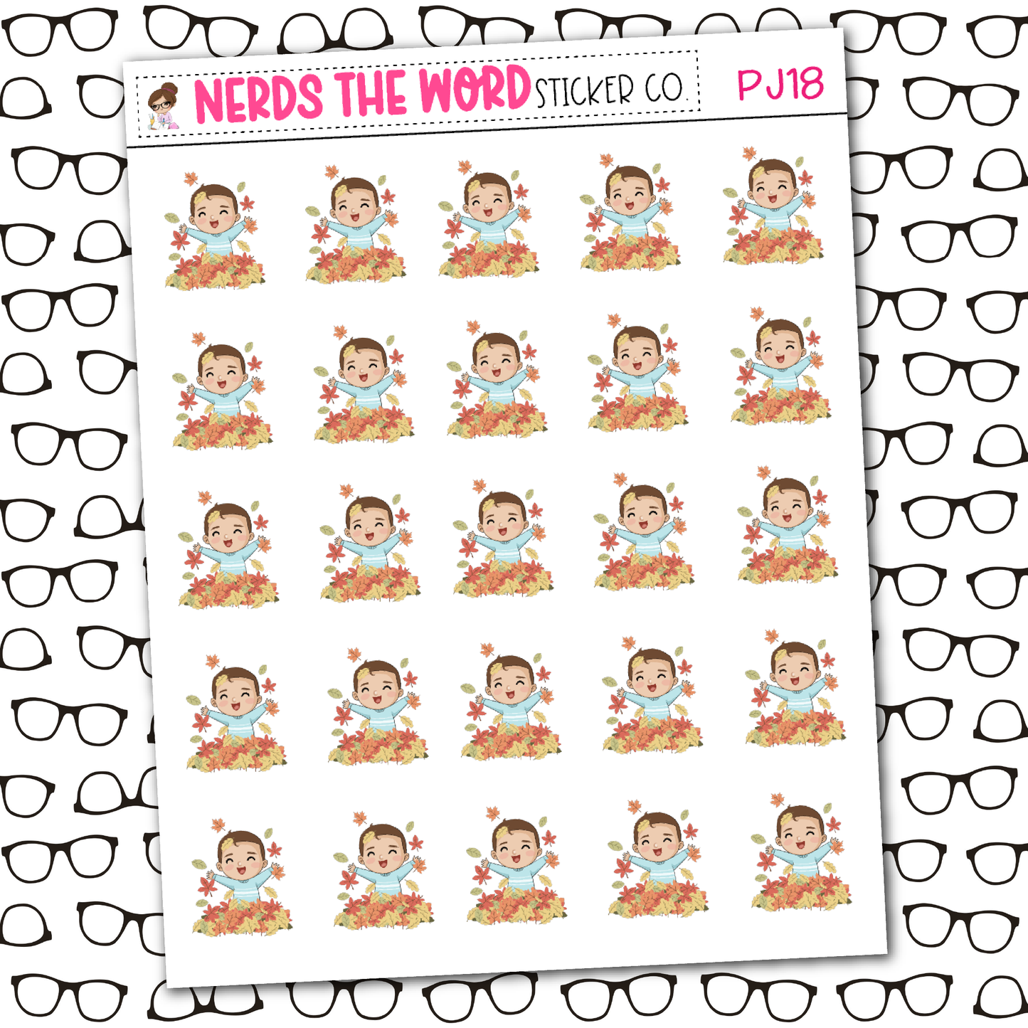 PJ Leaves Sticker Sheet