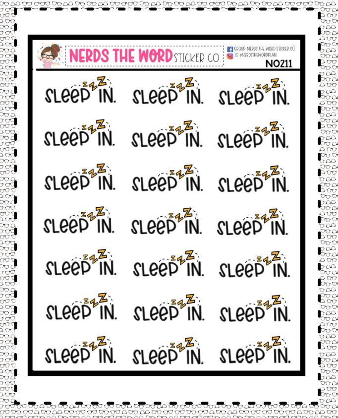 N0211 - Sleep In